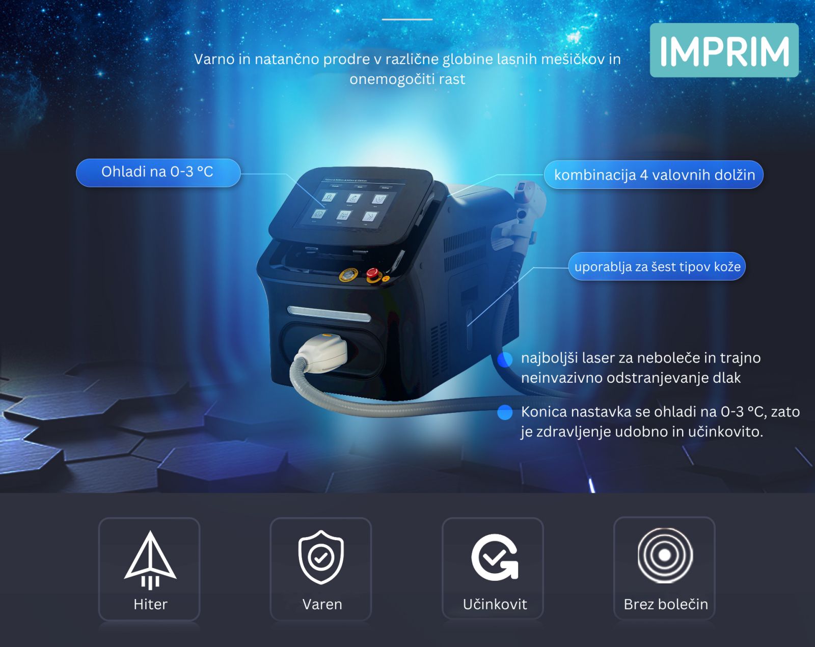 Diodni laser ICE+ - Diodni laser ICE+